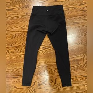 Lululemon wunder under pant in luon fabric.  The best workout pant!